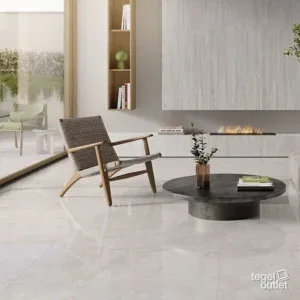 Carrelage Saime Travertino Veincut dans un espace bien-être avec piscine