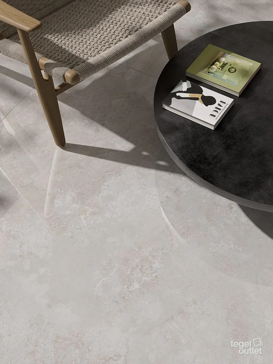 Saime Travertino Crosscut Perla vloertegels, detail