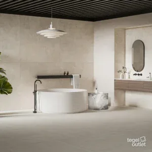 Softstone Ivory 60x120 in een interieur