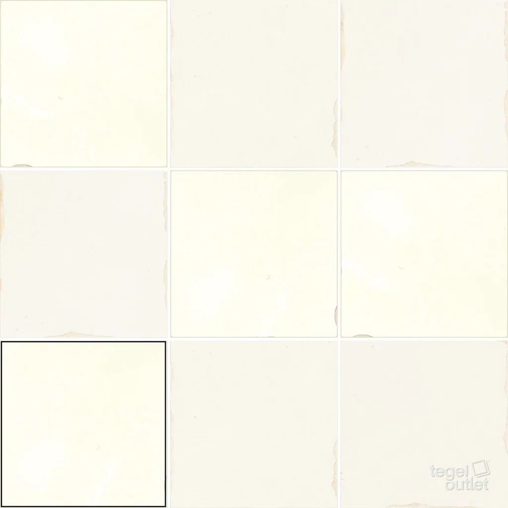 Souk Bone 13×13 – Ape, gelegd vlak met kleurvariatie