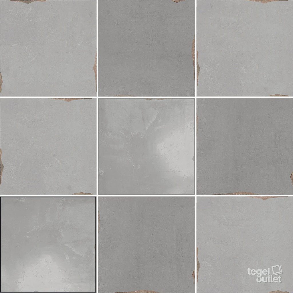 Souk Grey 13×13 – Ape, gelegd vlak met kleurvariatie