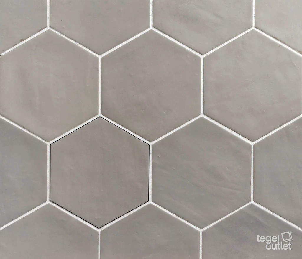Souk Nomade Grey 13,9×16 – Ape, gelegd vlak met kleurvariatie