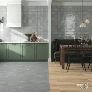 Ape Souk Grey tegels in een keuken