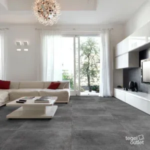 Space Graphite 60x60 in een interieur