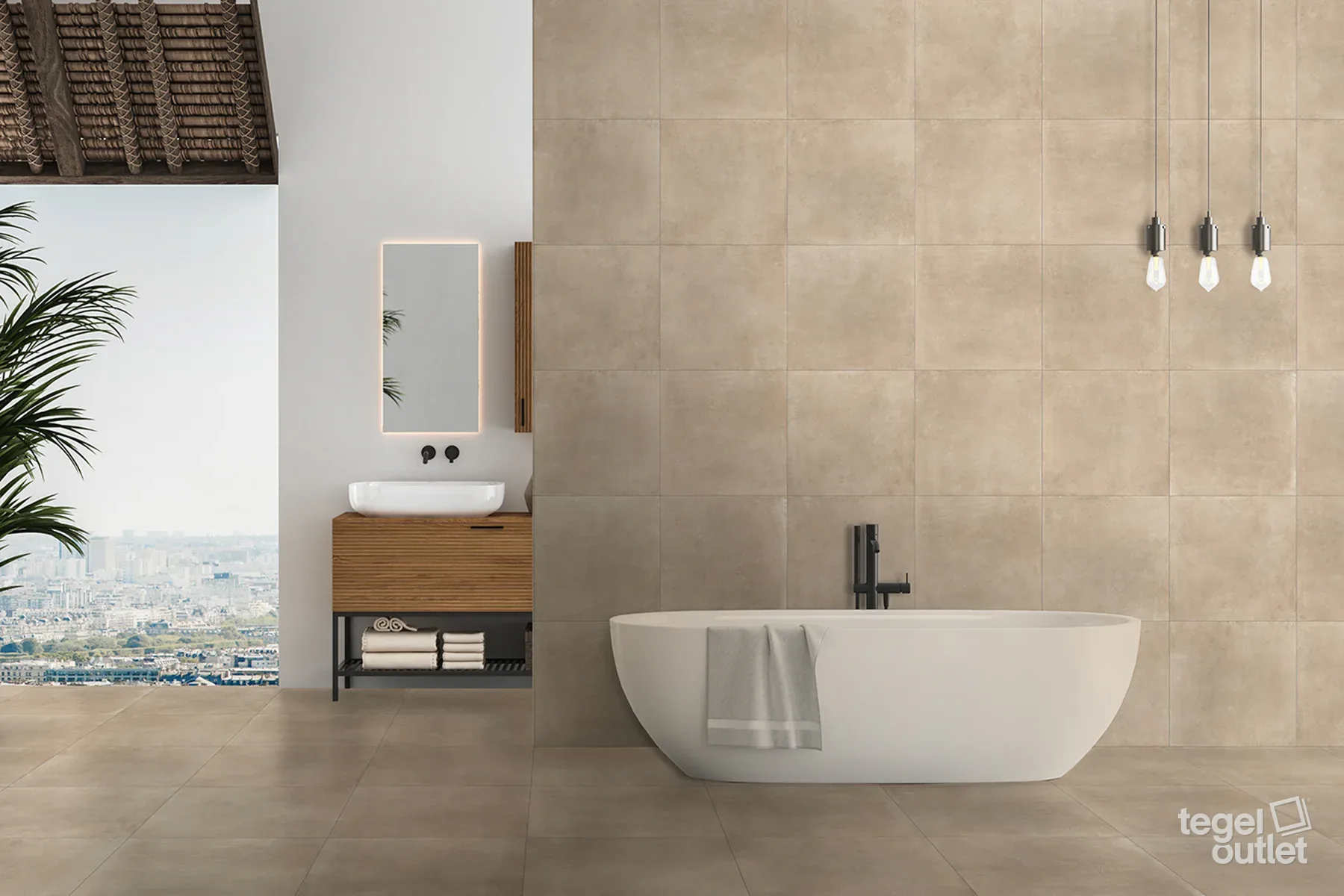 Space Warm 60x60 in een interieur