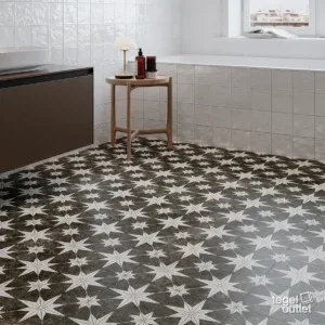 Star Black Antic 45x45 in een interieur