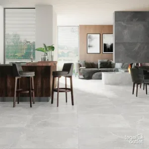 Stonemood White 60x120 in een interieur