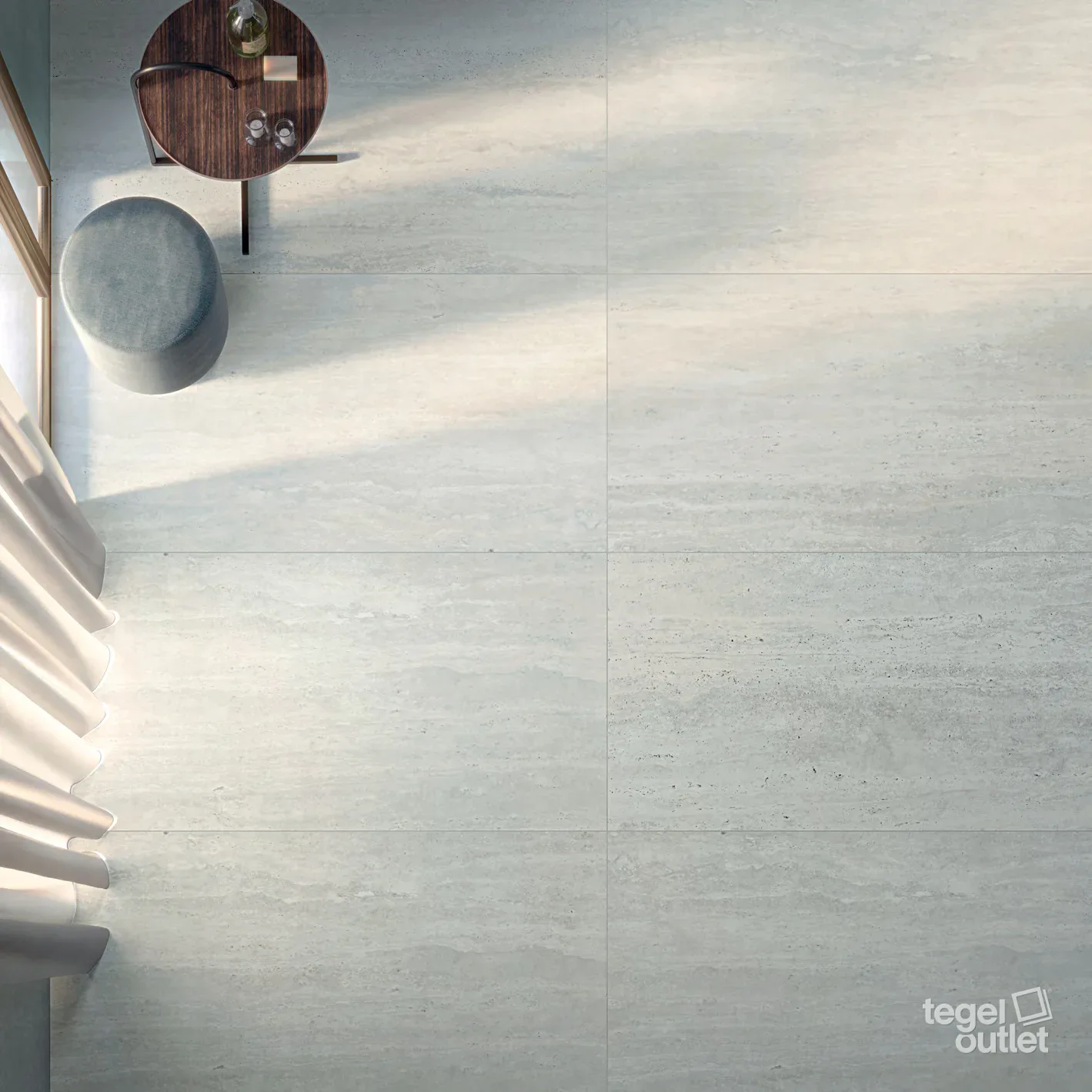 Strade Romane Flaminia 60x60 in een interieur