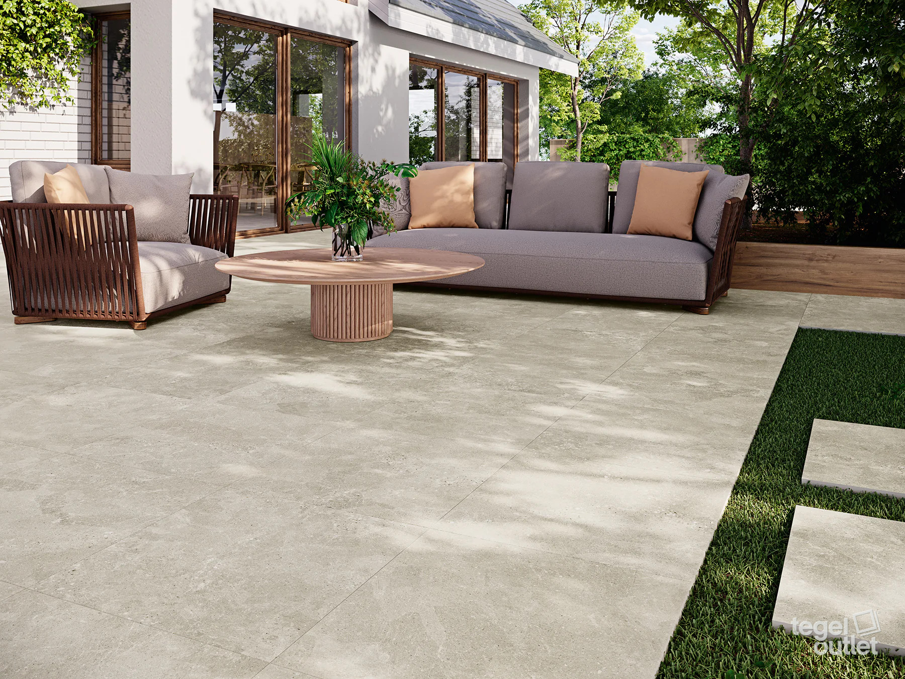 Navarti Street Beige 60×60 2 cm terrastegels