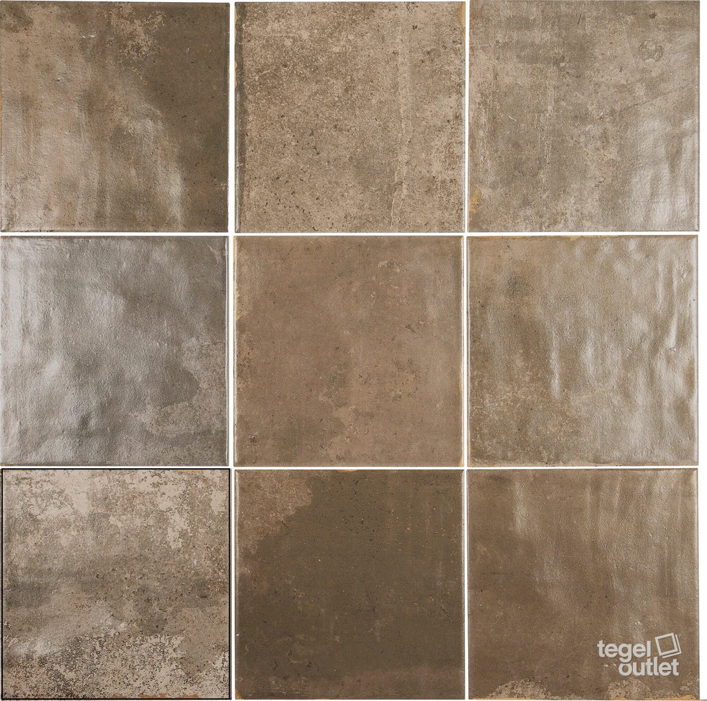 Tennessee Brown 13,8×13,8 – Ape, gelegd vlak met kleurvariatie