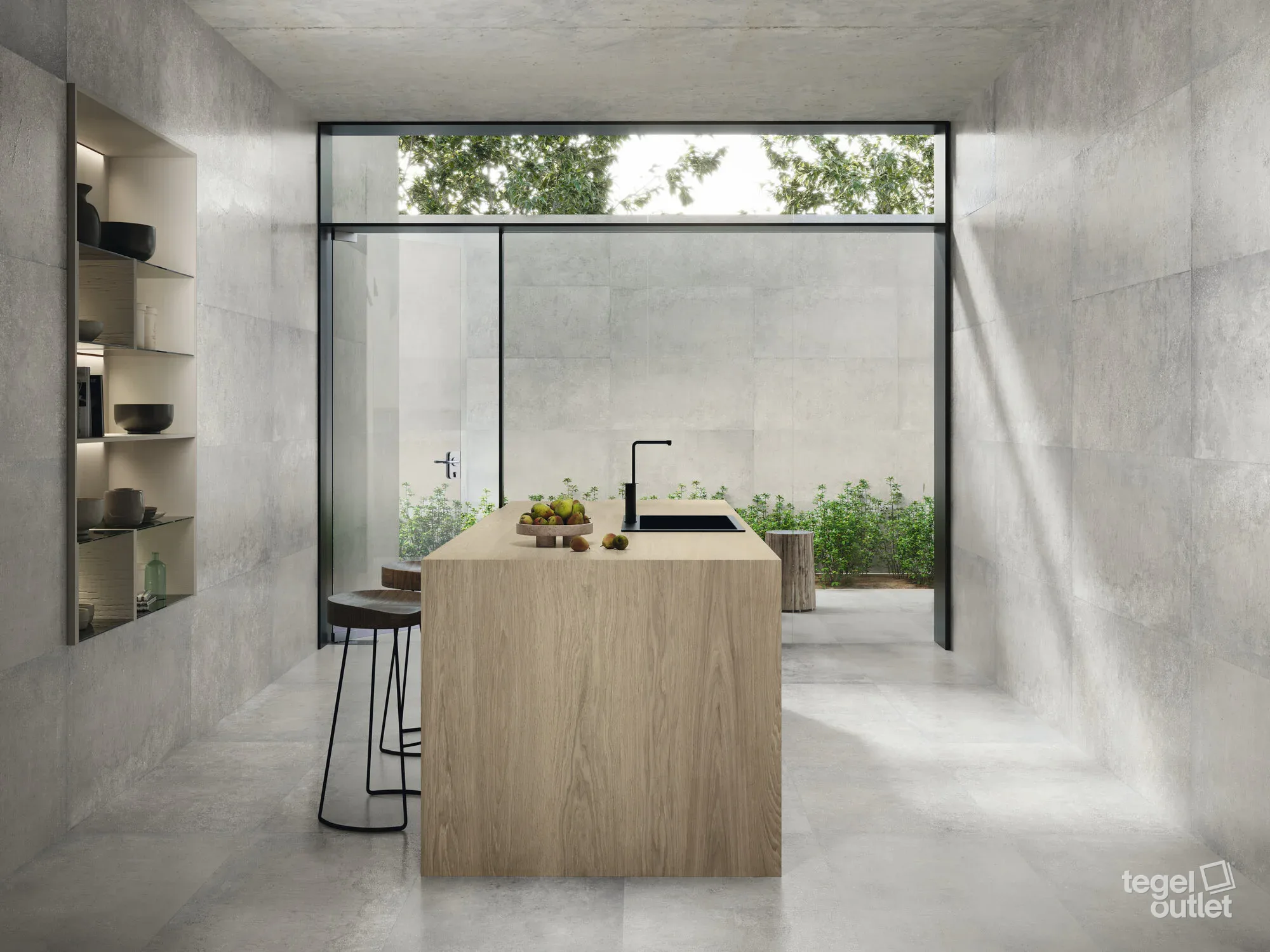 Think Grey 60x60 in een interieur