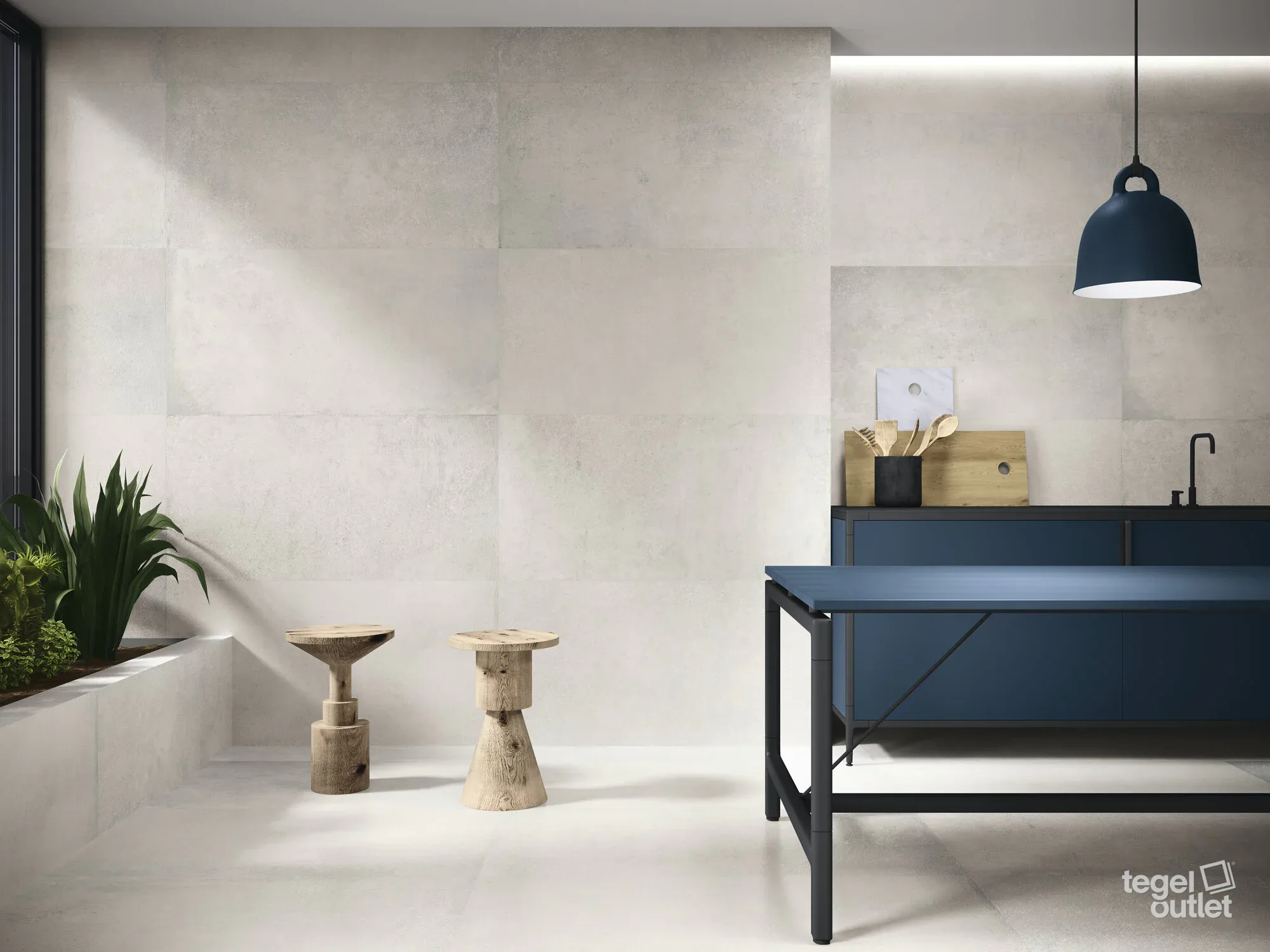 Think White 30x60 in een interieur