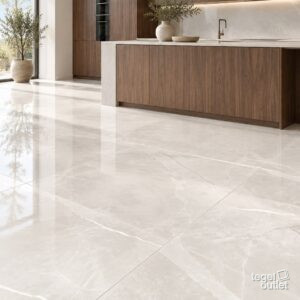 Sfeerimpressie met Vivalto Blanco Gepolijst 120×120 · keuken