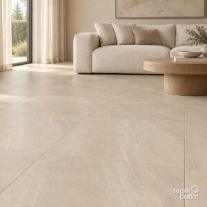 Sfeerimpressie met Volcano Marsili 60×60 · living