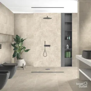 Walk Sand 30x60 in een interieur