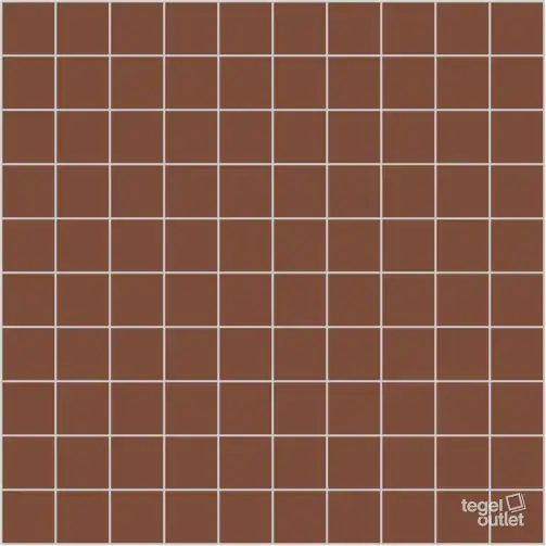 Winckelmans Rouge 10x10 : petits carreaux posés en rouge uni, vus de dessus